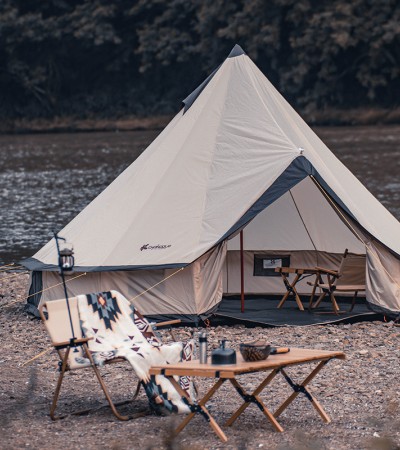 Outdoor picnic, multiplayer Indian waterproof tent, light luxury yurt camping, sun protection, Oxford cloth large tent