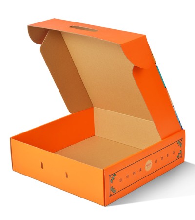 Corrugated paper double-sided printing color paper box