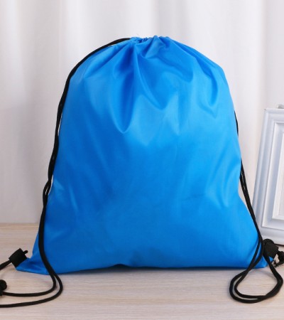 Polyester Bundle Pocket Double Drawstring Backpack Sports Backpack Waterproof