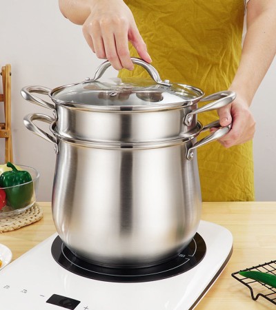 Stainless steel pot