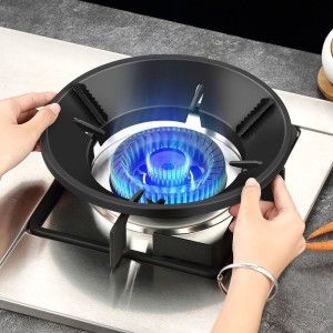 Gas stove energy-saving cover, fire gathering ring, household gas windproof cover, anti heat natural gas stove accessories