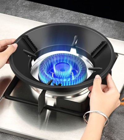 Gas stove energy-saving cover, fire gathering ring, household gas windproof cover, anti heat natural gas stove accessories