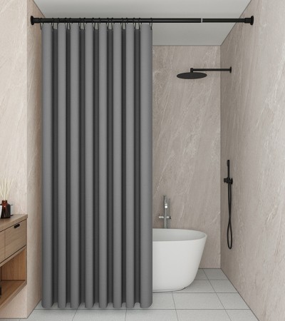 Shower curtain set Bathroom waterproof curtain thickened bath mildew free drilling dry wet separation partition curtain