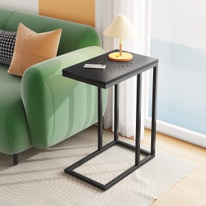 Snack side table, C-shaped coffee table, suitable for sofas and beds