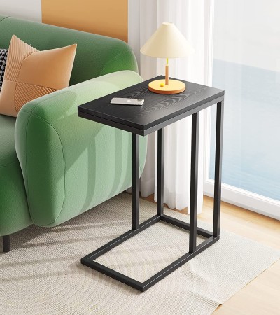 Snack side table, C-shaped coffee table, suitable for sofas and beds