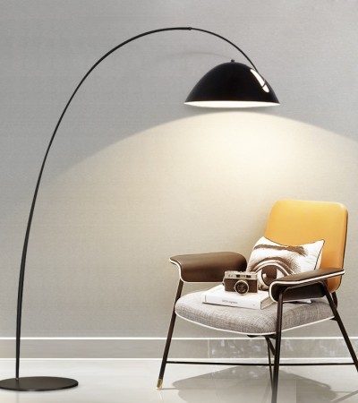 Fishing lamp, floor lamp, modern minimalist living room sofa lamp, Nordic creative minimalist and luxurious design, vertical table lamp