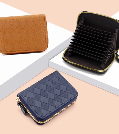 Stylish multi-functional zipper wallet