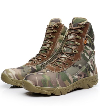 High top desert boots Camouflage boots