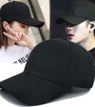 Solid color pure cotton light plate baseball cap