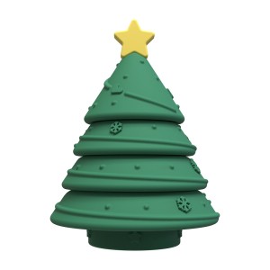 Christmas tree Jenga silicone educational building blocks for children