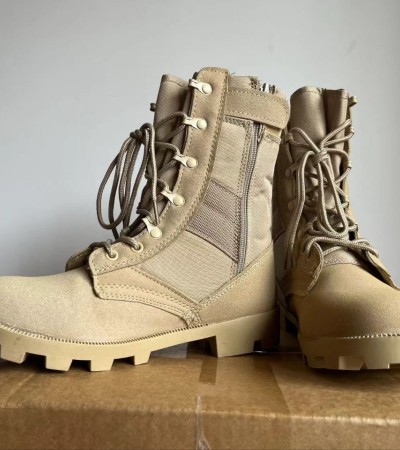 Summer sole breathable combat boots Tactical boots Desert boots Black high-top outdoor boots Hiking boots