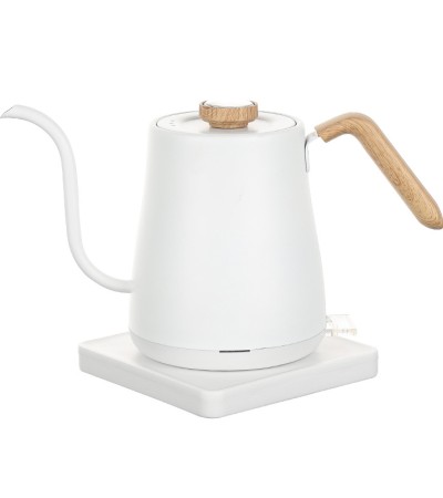 Electric household kettle with slender mouth