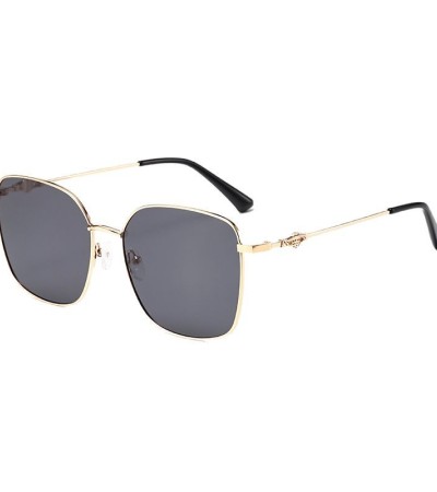 Vintage metal frame polarized sunglasses