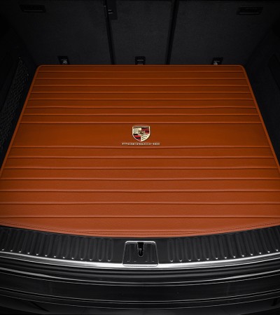 Full surround car logo stripe boot pad