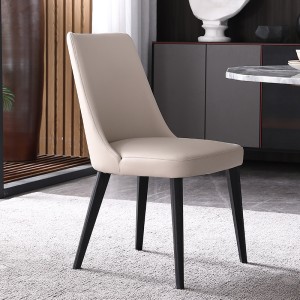 Italian minimalist solid wood dining chairs, modern minimalist oak legs, small family style, fashionable leisure chairs, book chairs, dining tables and chairs combination
