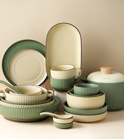 Bowls, tableware, plates, ceramics, household use, Nordic internet celebrity rice bowls, wholesale dishes, sets, minimalist Japanese dishes, chopsticks, and plate combinations