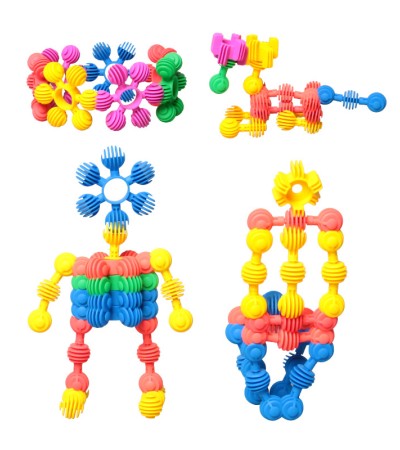 Children's Sunflower Building Block Plastic Splicing Toys, Baby Puzzle Toy Manufacturers, Direct Selling Kindergarten Early Childhood Teaching Aids
