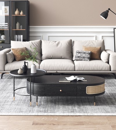 Italian style luxury technology cloth sofa, living room, small family, modern simple latex double sofa, Nordic antique furniture