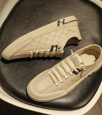 Spring New Trend Thin Flat Shoes, Casual Versatile, One Step Fashion Shoes, Small White Shoes, Men's Shoes - pricot/39