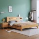 Solid wood bed